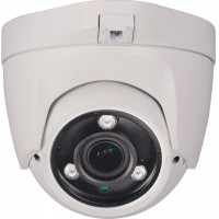 1080p 30fps Indoor/Outdoor 4-in-1 HD-TVI/AHD/CVI/CVBS Motorized Varifocal Ball/Turret Camera with 3 High Power IR LEDs w/135' Range, 2.8-12mm Lens, 12VDC/24VAC Operation